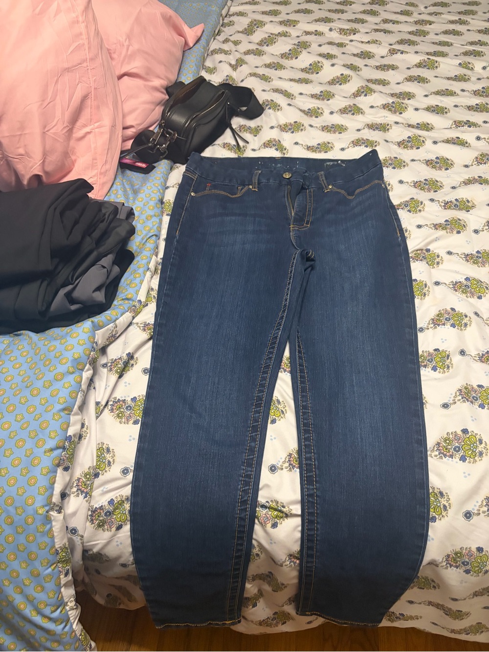 Classic Women's Dark Blue Denim Jeans